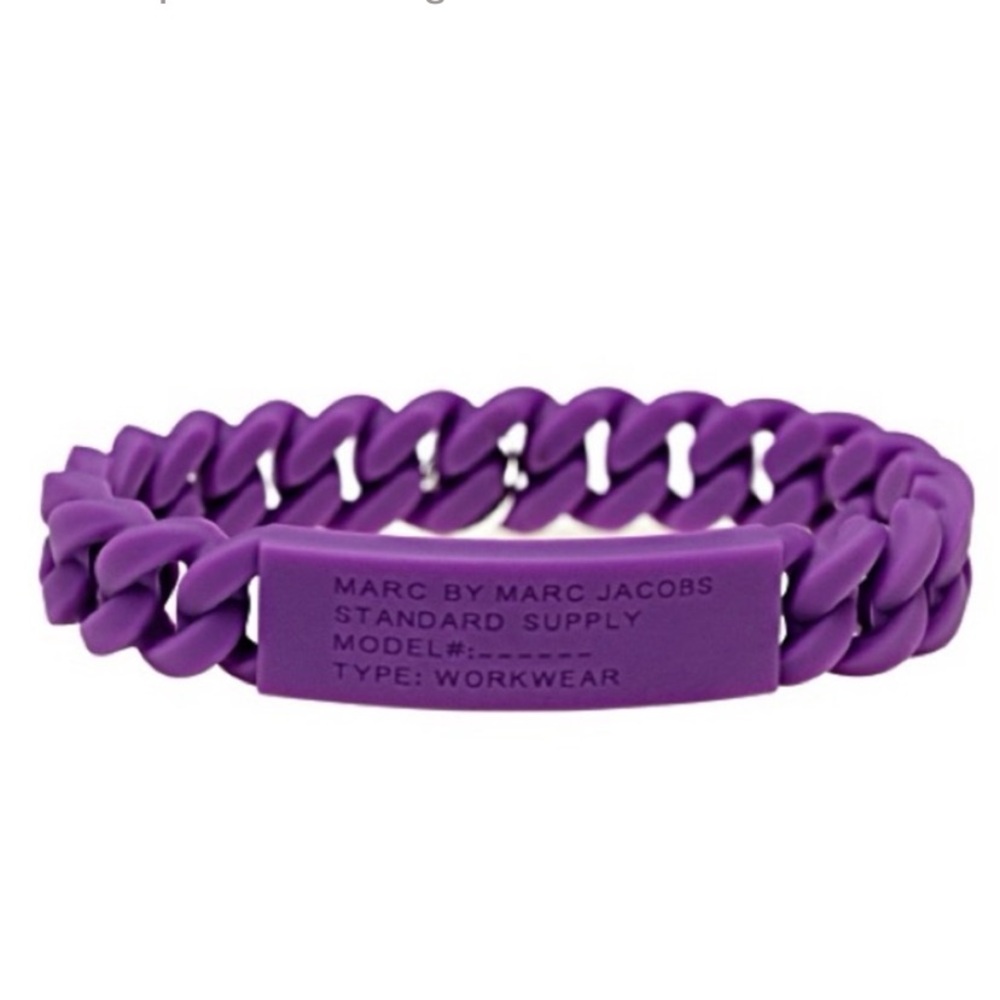 Marc By Marc JACOBS Purple Silicone Bracelet